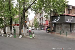 خیابان دربند در منطقه یک تهران